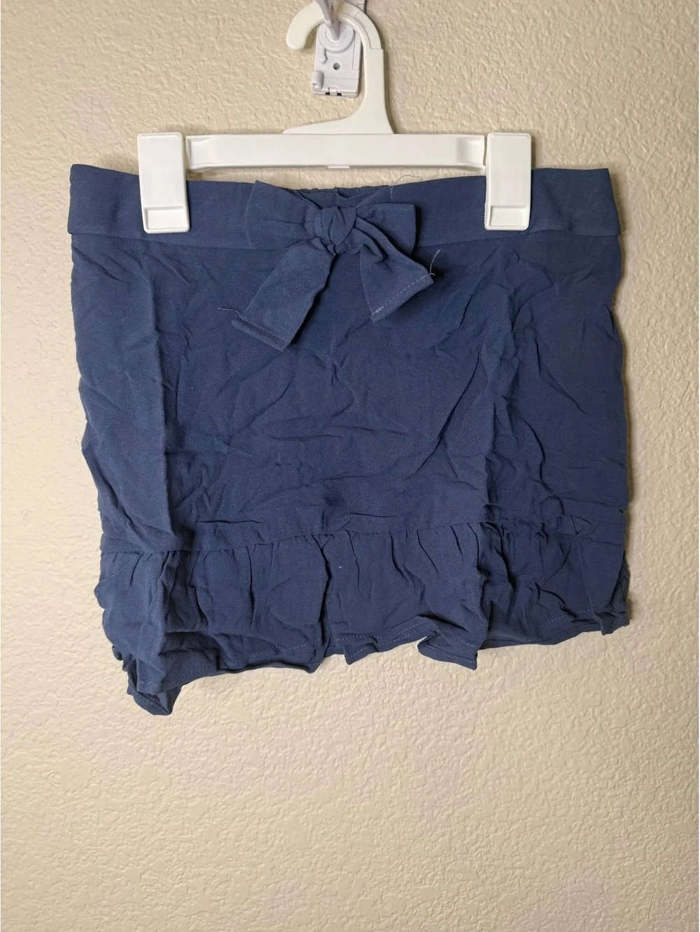Crown of Hearts Girls Large Navy Skirt
